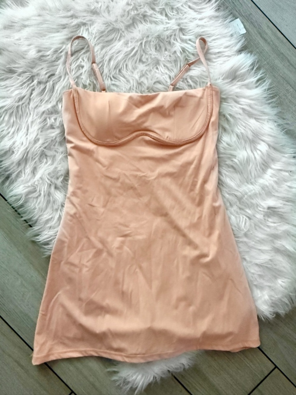 NanaMacs Peach Shorts Lined Active Dress